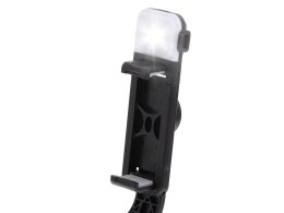 Kijek do selfie z pilotem Bluetooth statyw tripod lampka LED czarny