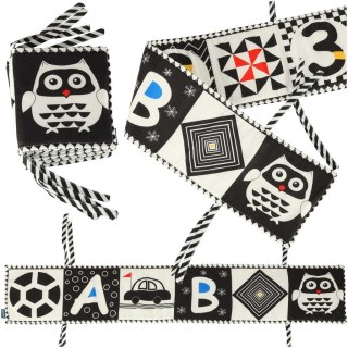 Ochraniacz do łóżeczka mata sensoryczna książeczka książka kontrastowa miękka