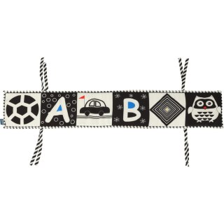 Ochraniacz do łóżeczka mata sensoryczna książeczka książka kontrastowa miękka