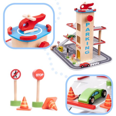 Parking drewniany garaż LULILO BENINO piętrowy Parking drewniany garaż LULILO BENINO piętrowy