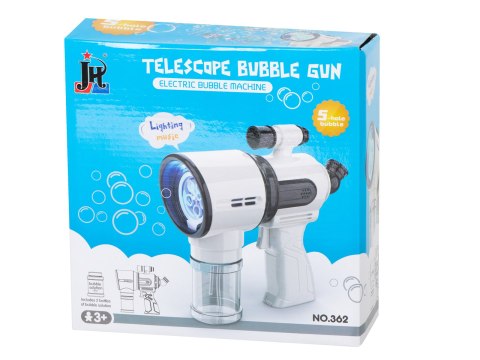 Pistolet do robienia baniek mydlanych biały Pistolet do robienia baniek mydlanych biały