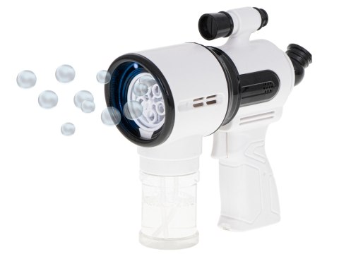 Pistolet do robienia baniek mydlanych biały Pistolet do robienia baniek mydlanych biały