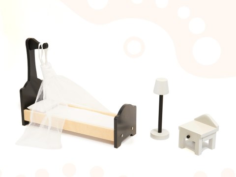 Domek dla lalek drewniany MDF mebelki 122cm XXL LED Domek dla lalek drewniany MDF mebelki 122cm XXL LED