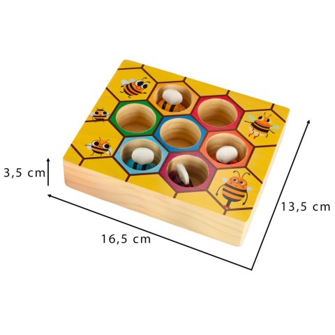 Gra edukacyjna plaster miodu pszczółki montessori Gra edukacyjna plaster miodu pszczółki montessori