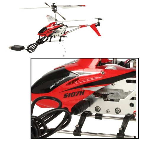 Helikopter zdalnie sterowany na pilota RC SYMA S107H 2.4GHz RTF czerwony Helikopter zdalnie sterowany na pilota RC SYMA S107H 2.4GHz RTF czerwony