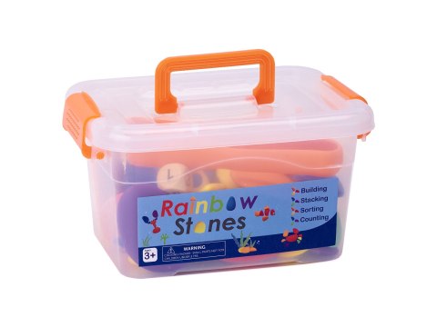 Kamyki kreatywne kolorowe układanka montessori 65 el. Kamyki kreatywne kolorowe układanka montessori 65 el.