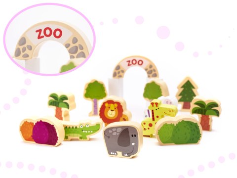 Klocki drewniane edukacyjne miasto puzzle 120el. Klocki drewniane edukacyjne miasto puzzle 120el.