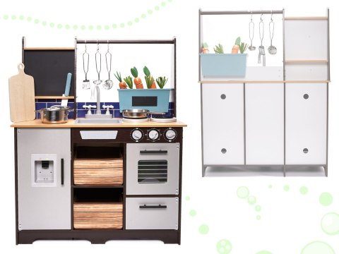 Kuchnia dla dzieci drewniana MDF z akcesoriami LOFT XXL 96cm Kuchnia dla dzieci drewniana MDF z akcesoriami LOFT XXL 96cm