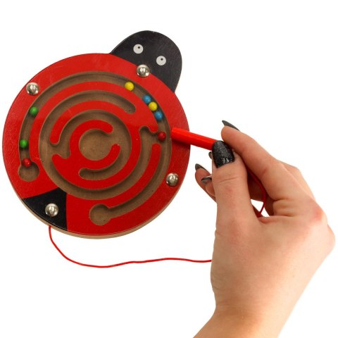 Labirynt magnetyczny kuleczki biedronka Labirynt magnetyczny kuleczki biedronka