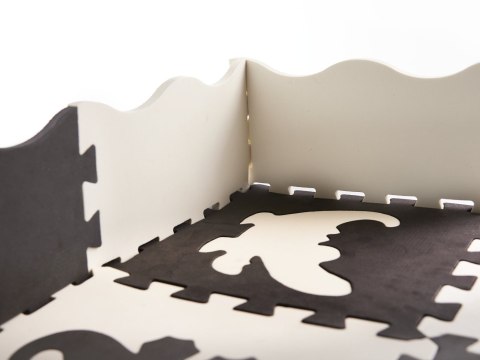 Mata edukacyjna piankowa puzzle 114 x 114 x 1 cm czarna 25 elementów Mata edukacyjna piankowa puzzle 114 x 114 x 1 cm czarna 25 elementów