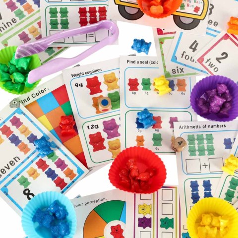Misie edukacyjne gra nauka liczenia rozpoznawanie kolorów zestaw montessori rozwój zabawa 44el. Misie edukacyjne gra nauka liczenia rozpoznawanie kolorów zestaw montessori rozwój zabawa 44el.