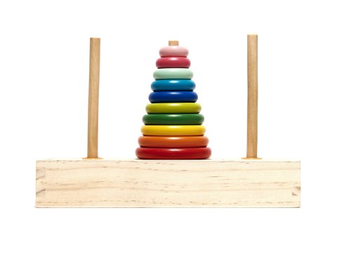 Piramida drewniana z podstawą wieża sorter Piramida drewniana z podstawą wieża sorter