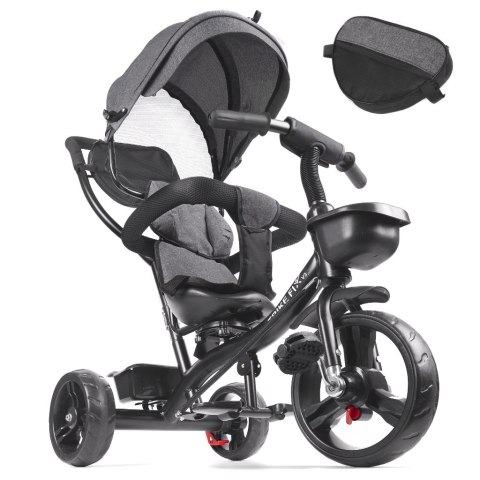 Rowerek trójkołowy Trike Fix Lite rower spacerówka 3w1 obracany 360 wolne koło szary Rowerek trójkołowy Trike Fix Lite rower spacerówka 3w1 obracany 360 wolne koło szary
