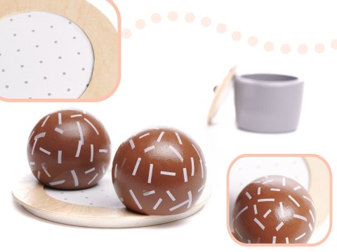 Serwis kawowy drewniany naczynia dla dzieci zestaw kuchenny do herbaty taca filiżanki Serwis kawowy drewniany naczynia dla dzieci zestaw kuchenny do herbaty taca filiżanki