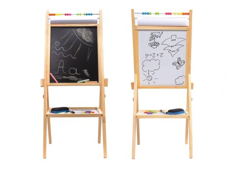 Tablica magnetyczna kredowa liczydło papier kreda literki gratis Tablica magnetyczna kredowa liczydło papier kreda literki gratis