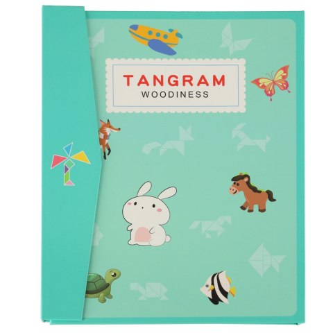 Tangram książeczka magnetyczna układanka montessori klocki gra logiczna 3D Tangram książeczka magnetyczna układanka montessori klocki gra logiczna 3D