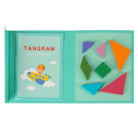 Tangram książeczka magnetyczna układanka montessori klocki gra logiczna 3D Tangram książeczka magnetyczna układanka montessori klocki gra logiczna 3D