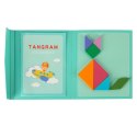 Tangram książeczka magnetyczna układanka montessori klocki gra logiczna 3D