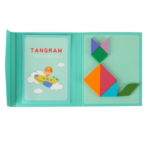 Tangram książeczka magnetyczna układanka montessori klocki gra logiczna 3D Tangram książeczka magnetyczna układanka montessori klocki gra logiczna 3D