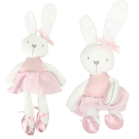 Maskotka pluszowa pluszak przytulanka królik zajączek w różowej sukience 42cm Maskotka pluszowa pluszak przytulanka królik zajączek w różowej sukience 42cm
