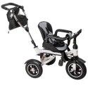 Rowerek trójkołowy Trike Fix V3 rower spacerówka 3w1 obracany 360 wolne koło czarny