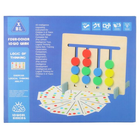 Zabawka edukacyjna drewniana dopasuj kolory owoce montessori Zabawka edukacyjna drewniana dopasuj kolory owoce montessori