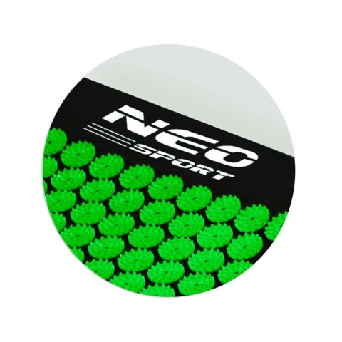 Mata do akupresury z kolcami Neo-Sport NS-901 czarno-zielona Mata do akupresury z kolcami Neo-Sport NS-901 czarno-zielona