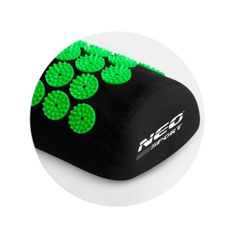 Mata do akupresury z kolcami Neo-Sport NS-901 czarno-zielona Mata do akupresury z kolcami Neo-Sport NS-901 czarno-zielona