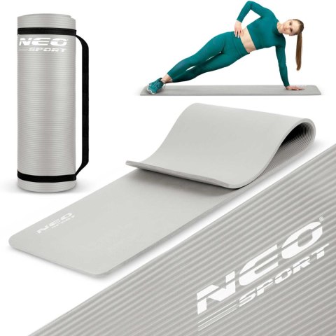 Mata do ćwiczeń 183 x 60 cm Neo-Sport - 192200 szara Mata do ćwiczeń 183 x 60 cm Neo-Sport - 192200 szara