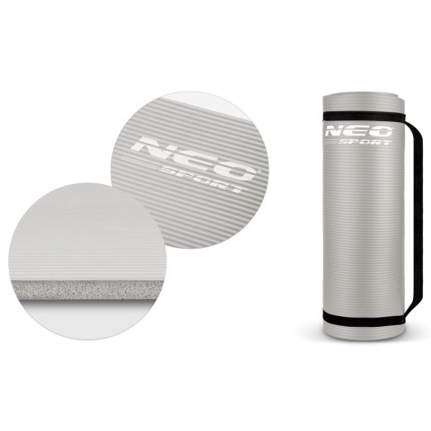 Mata do ćwiczeń 183 x 60 cm Neo-Sport - 192200 szara Mata do ćwiczeń 183 x 60 cm Neo-Sport - 192200 szara