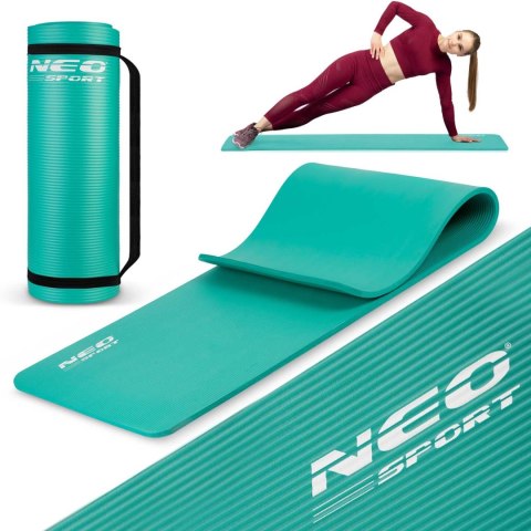 Mata do ćwiczeń gruba 183 x 60 cm Neo-Sport - 192301 turkusowa Mata do ćwiczeń gruba 183 x 60 cm Neo-Sport - 192301 turkusowa