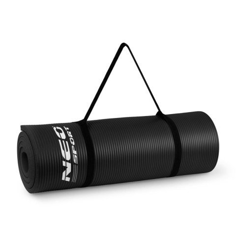 Mata do ćwiczeń z otworami gruba 183 x 60 cm Neo-Sport - 192000 czarna Mata do ćwiczeń z otworami gruba 183 x 60 cm Neo-Sport - 192000 czarna