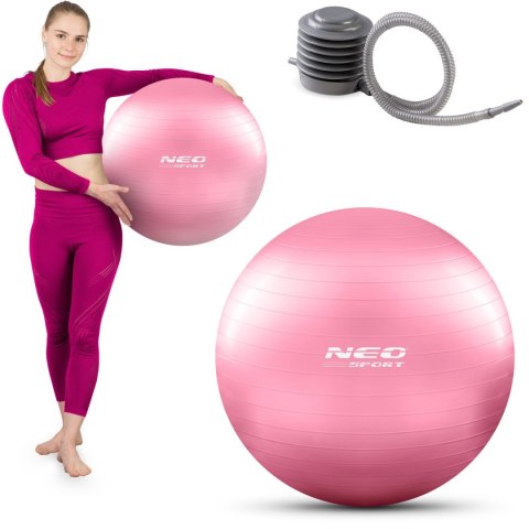 Piłka do ćwiczeń 55 cm NS-950 różowa Piłka do ćwiczeń 55 cm NS-950 różowa
