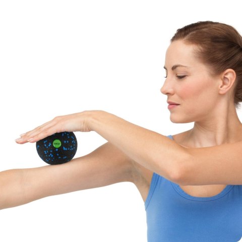 Piłka do masażu i fitness NS-965 czarno-niebieska Piłka do masażu i fitness NS-965 czarno-niebieska