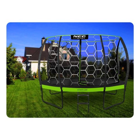 Trampolina ogrodowa profilowana 12ft/374cm z siatką wewnętrzną Neo-Sport Trampolina ogrodowa profilowana 12ft/374cm z siatką wewnętrzną Neo-Sport