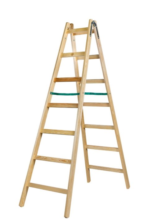 DRABINA DREWNIANA BRAKET STANDARD 2X7 SZCZEBLI 211CM DRABINA DREWNIANA BRAKET STANDARD 2X7 SZCZEBLI 211CM