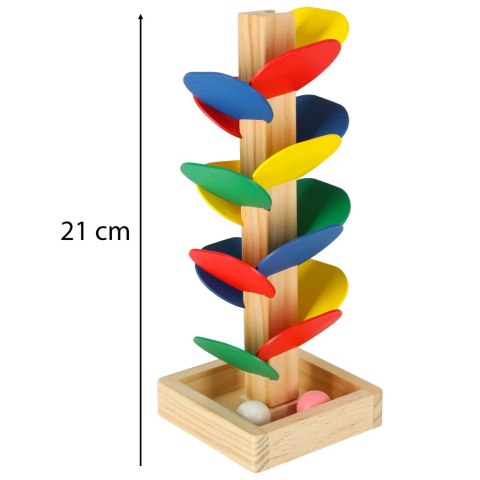 Drzewko edukacyjne klocki drewniane tor kulkowy Kulodrom Montessori Drzewko edukacyjne klocki drewniane tor kulkowy Kulodrom Montessori