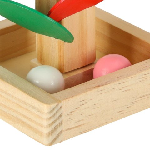 Drzewko edukacyjne klocki drewniane tor kulkowy Kulodrom Montessori Drzewko edukacyjne klocki drewniane tor kulkowy Kulodrom Montessori