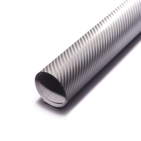 Folia rolka Carbon 4D srebrna 1,52x30m 9086 Folia rolka Carbon 4D srebrna 1,52x30m 9086