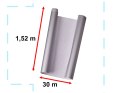 Folia rolka Carbon 4D srebrna 1,52x30m 9086