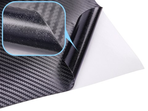 Folia rolka carbon 3D czarna 1,27x28m Folia rolka carbon 3D czarna 1,27x28m