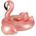 Kółko do pływania dla niemowląt koło pontonik dla dzieci z siedziskiem kółko plażowe flaming max 20kg 1-3lata 60 cm