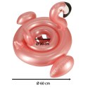 Kółko do pływania dla niemowląt koło pontonik dla dzieci z siedziskiem kółko plażowe flaming max 20kg 1-3lata 60 cm