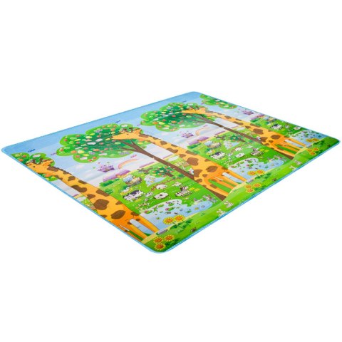 Mata edukacyjna piankowa dwustronna składana ZOO 200 x 180 x 1 cm Mata edukacyjna piankowa dwustronna składana ZOO 200 x 180 x 1 cm