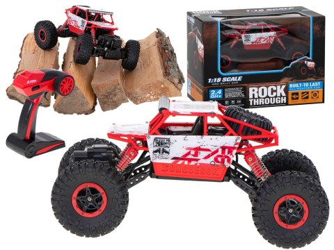 Samochód zdalnie sterowany na pilota RC Rock Crawler HB 2,4GHz 1:18 czerwony Samochód zdalnie sterowany na pilota RC Rock Crawler HB 2,4GHz 1:18 czerwony