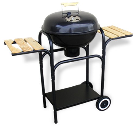 GRILL OKRĄGŁY Z PÓŁKAMI Z POKRYWĄ RUSZT CHROMOWANY ŚR. 43CM GRILL OKRĄGŁY Z PÓŁKAMI Z POKRYWĄ RUSZT CHROMOWANY ŚR. 43CM
