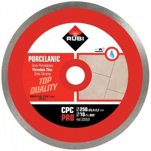 TARCZA DIAMENTOWA DO GRESU PORCELANOWEGO CPC 250 PRO TARCZA DIAMENTOWA DO GRESU PORCELANOWEGO CPC 250 PRO