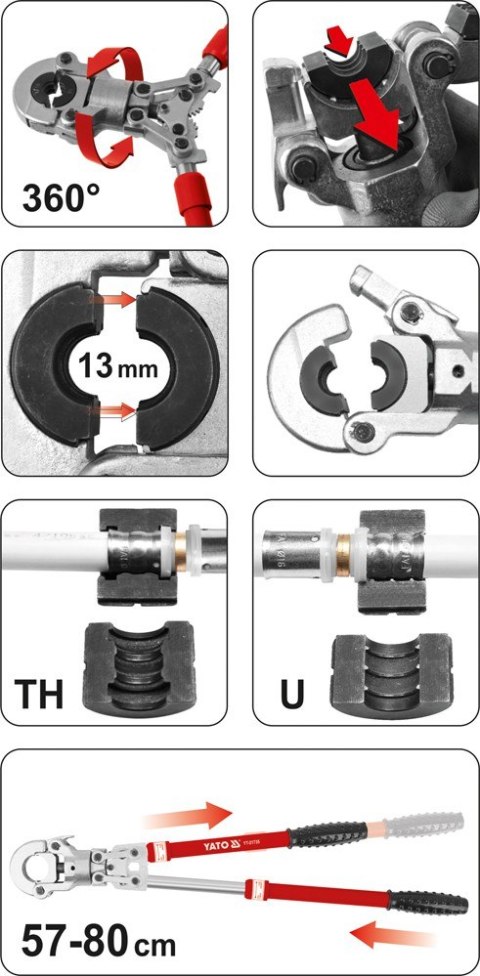 PRASKA HYDRAULICZNA RĘCZNA DO ZACISKANIA ZŁĄCZEK PEX-AL-PEX PRASKA HYDRAULICZNA RĘCZNA DO ZACISKANIA ZŁĄCZEK PEX-AL-PEX