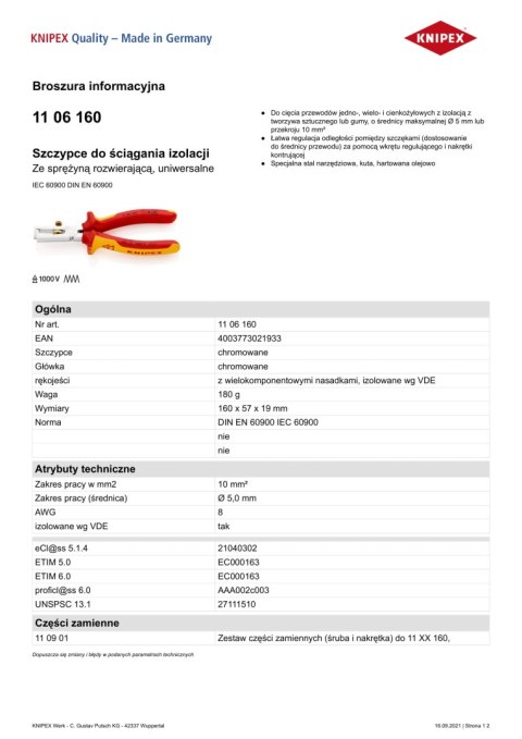 SZCZYPCE AUTOMATYCZNE DO ŚCIĄGANIA IZOLACJI MULTISTRIP 10 SZCZYPCE AUTOMATYCZNE DO ŚCIĄGANIA IZOLACJI MULTISTRIP 10