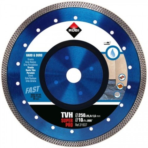 TARCZA DIAMENTOWA DO MATERIAŁÓW TWARDYCH TVH 250MM SUPERPRO TARCZA DIAMENTOWA DO MATERIAŁÓW TWARDYCH TVH 250MM SUPERPRO